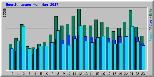 Hourly usage for May 2017